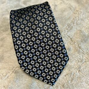 Dion Signature Purple & Gold Silk Tie 3” Wide 59” Long NWOT